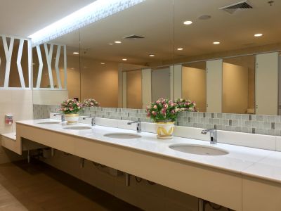 Spacious Bathroom with Modern Fixtures