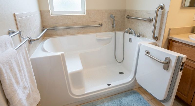 Elderly Bathtub Installation detail
