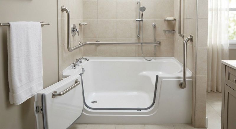 Elderly Bathtub Installation detail