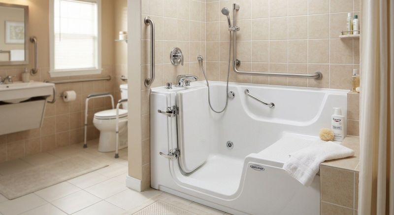 Elderly Bathtub Installation detail